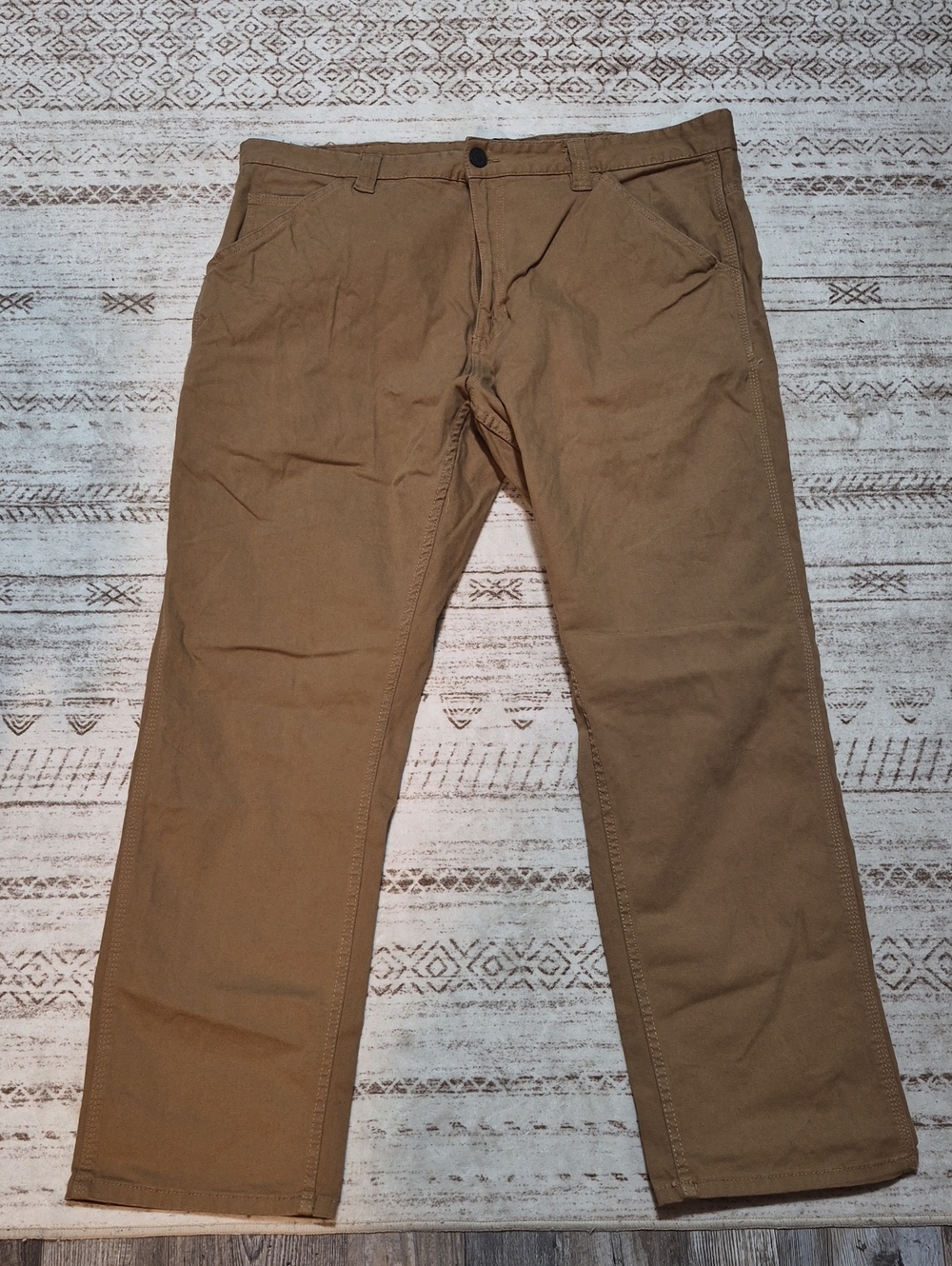 Men's Straight Regular Fit Chino Pants - Tan